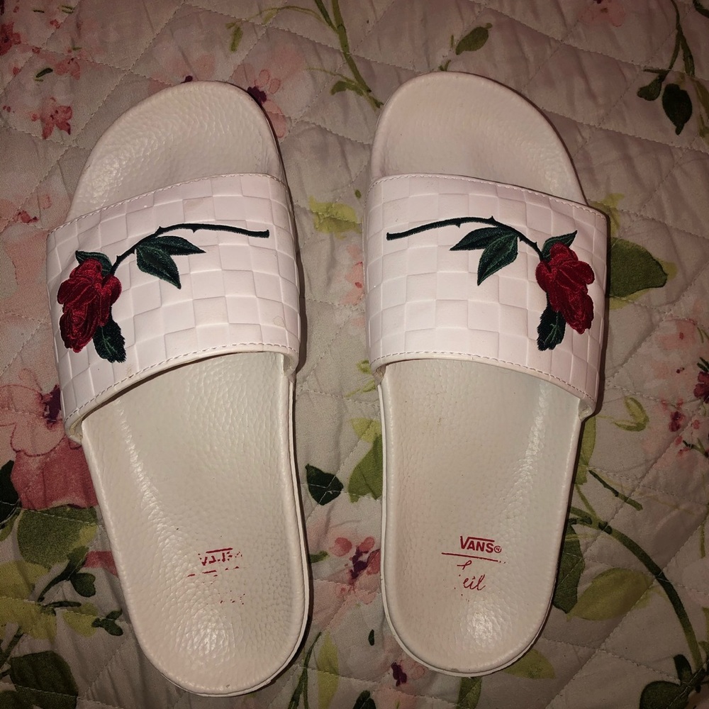 rose slides sandals